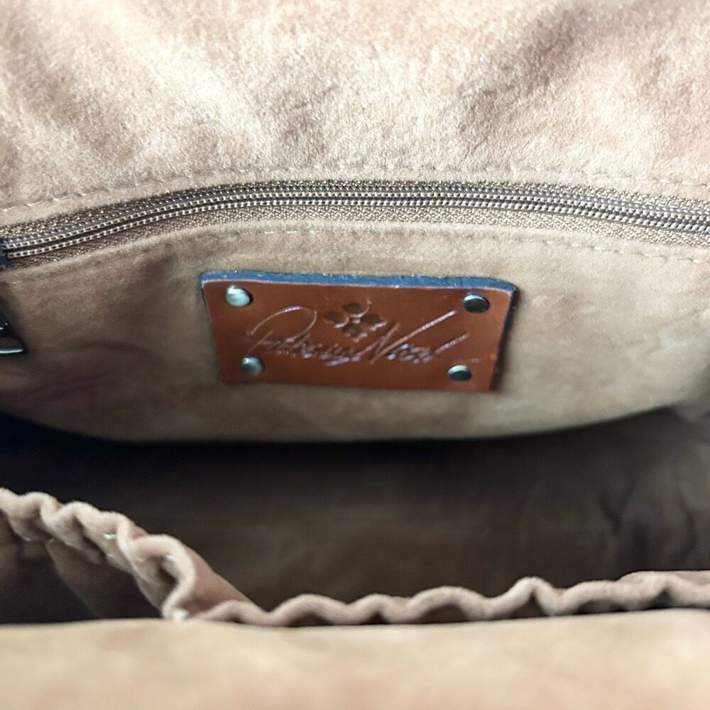 Patricia Nash Laureana Frame Kiss Lock Satchel Bag Purse Abstract Animal Print - Picture 6 of 8